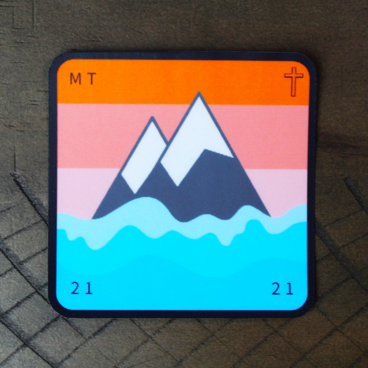 Faith to move a mountain sticker
