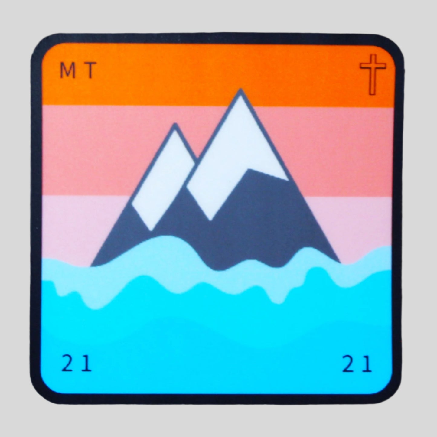 Faith to move a mountain sticker