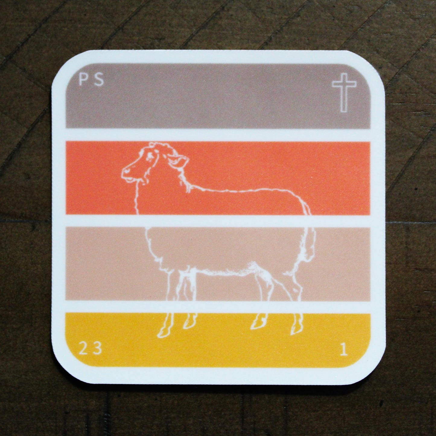 The Lord is My Shepherd Christian sticker