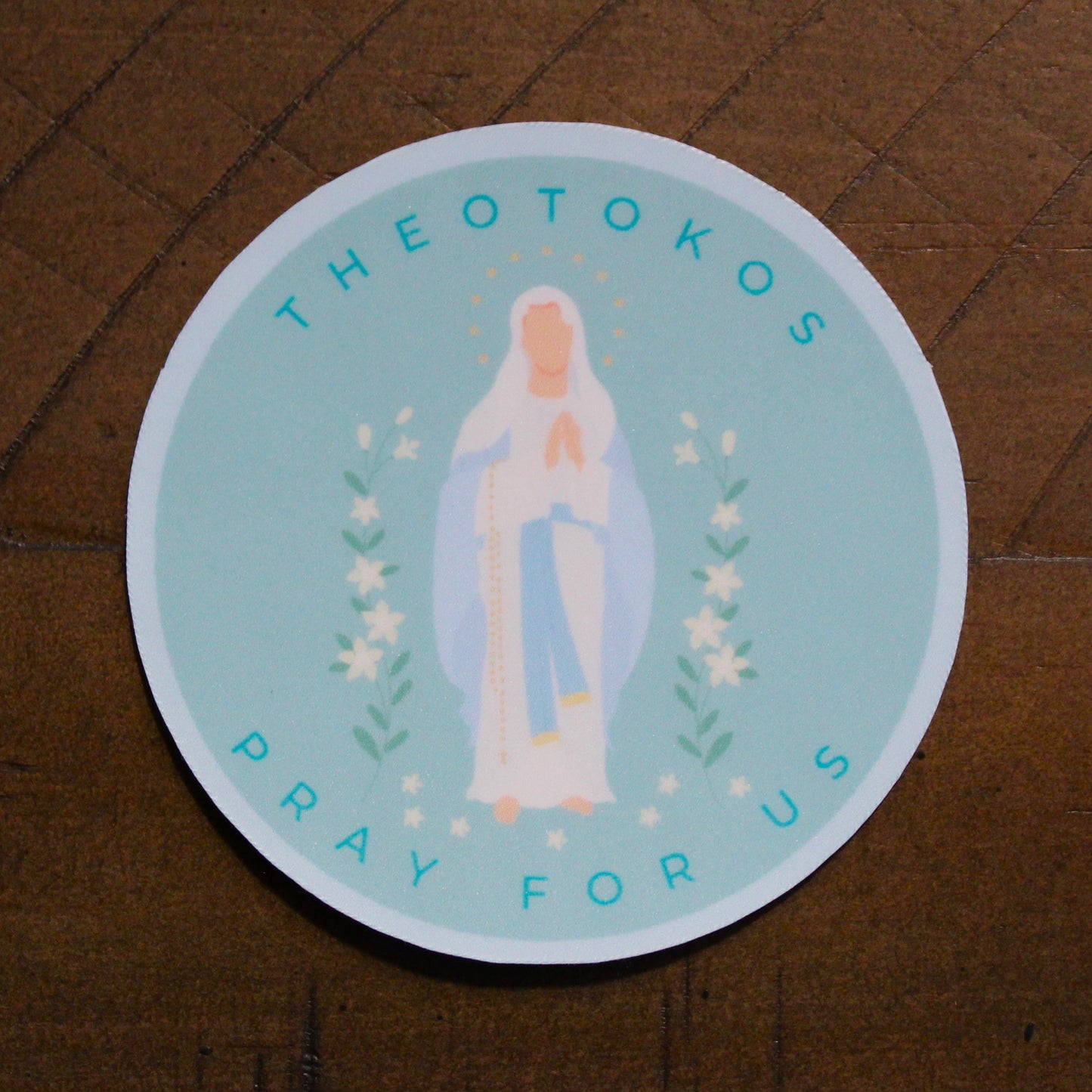 Theotokos - Mary Mother of God Christian sticker