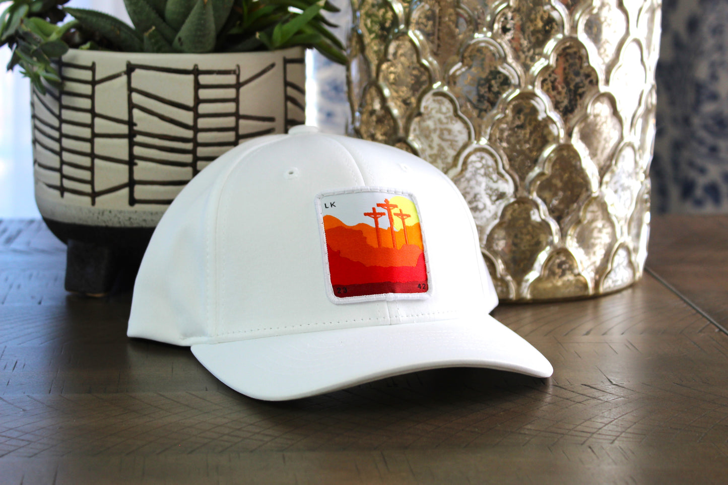 White youth Snapback with a Calvary Patch