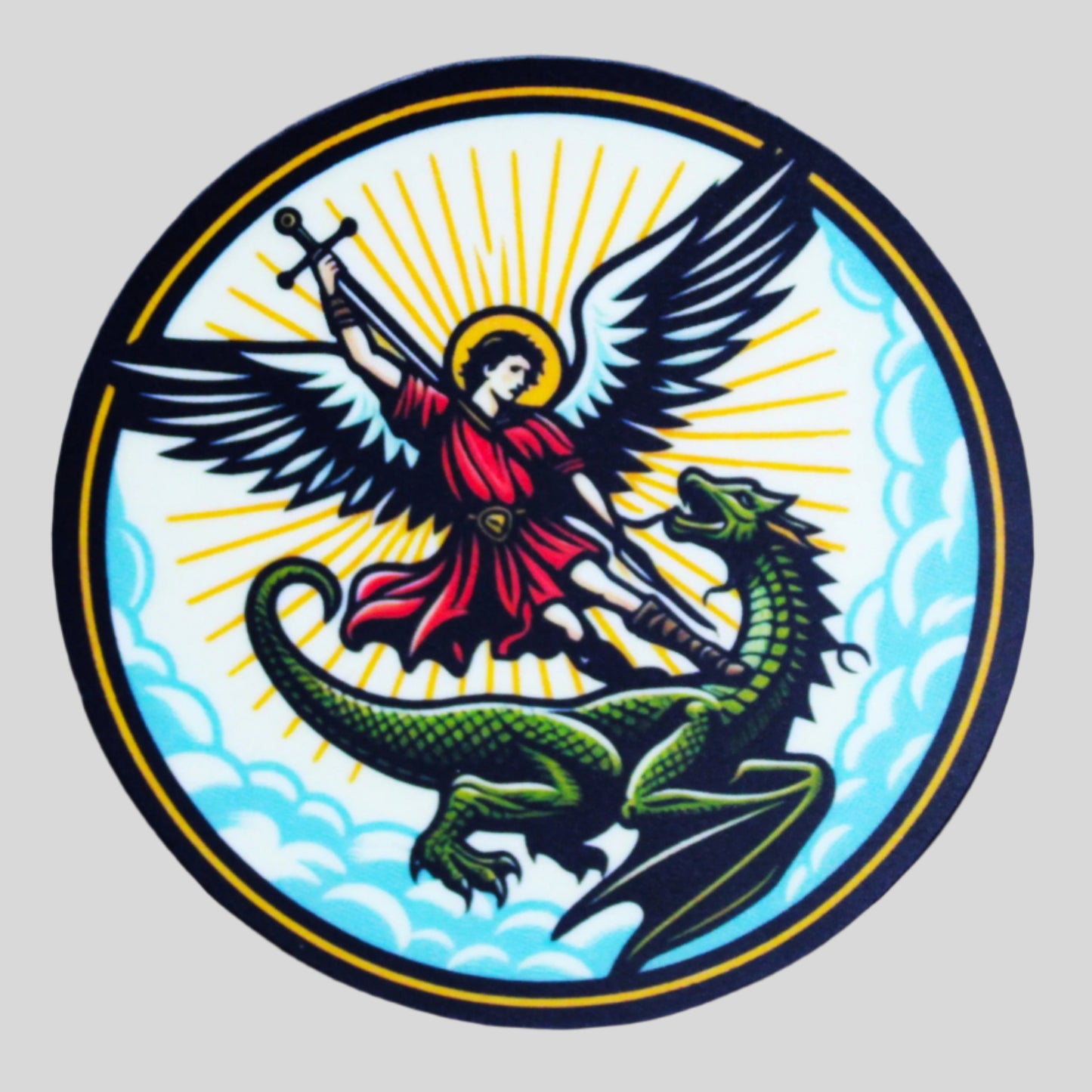 Saint Michael the Archangel Christian sticker
