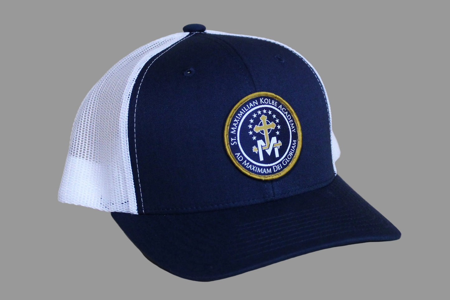 Navy and white cap