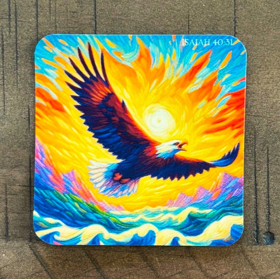 Hope in the Lord Eagle Sticker