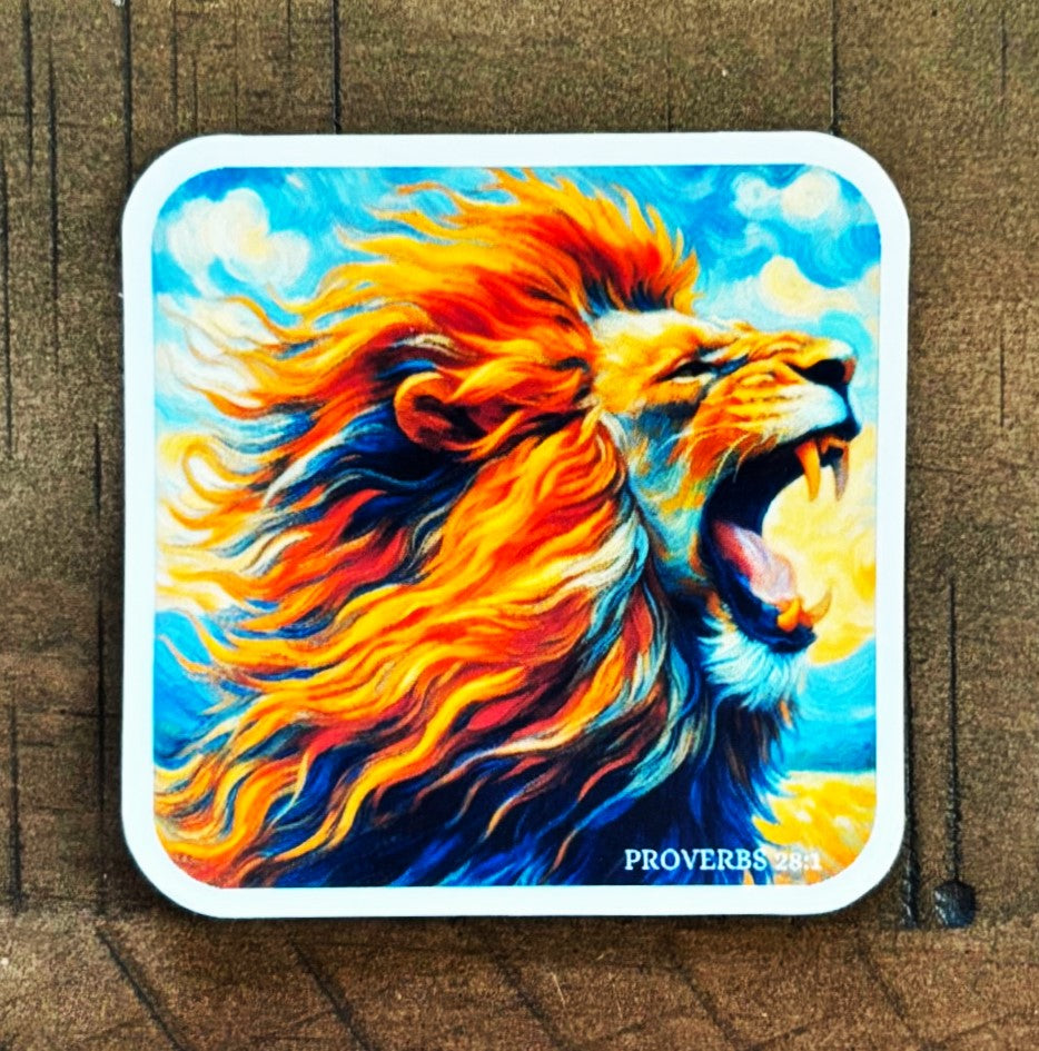 The Righteous Are as Bold as a Lion sticker