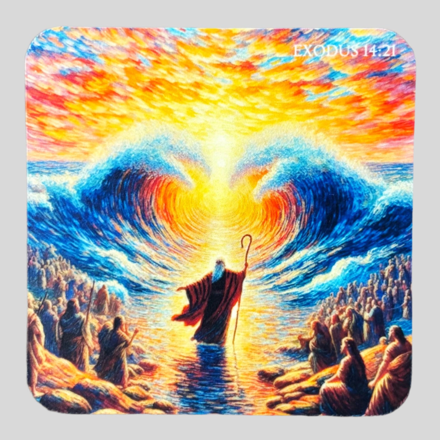 Moses parting the red sea sticker