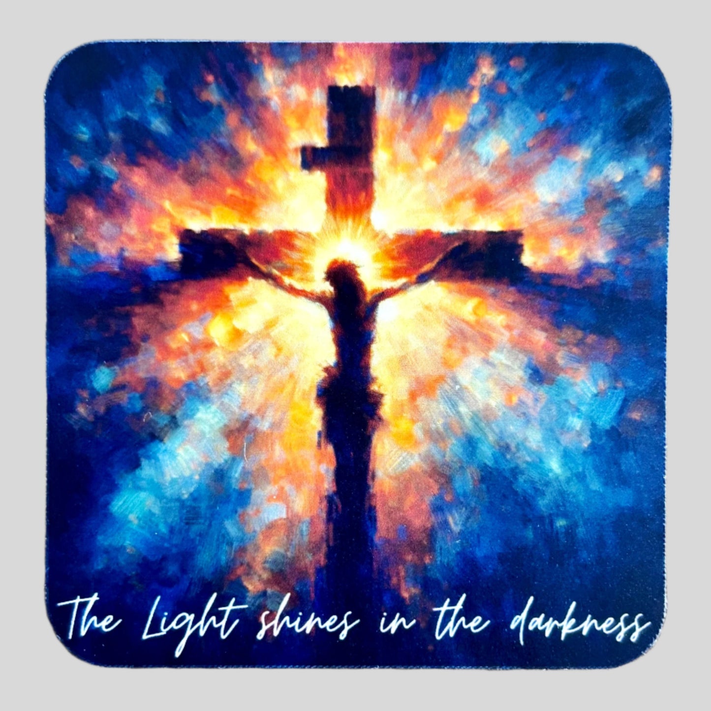 The Light Shines in the darkness sticker