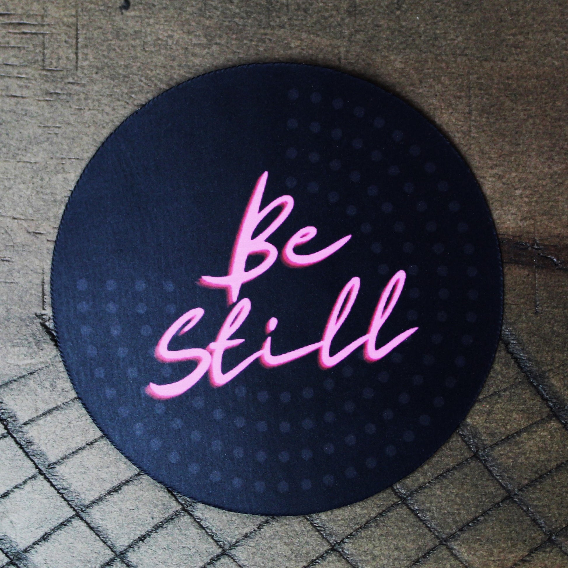 Black and Pink Be Still Sticker