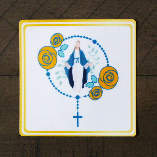 Pray the rosary sticker