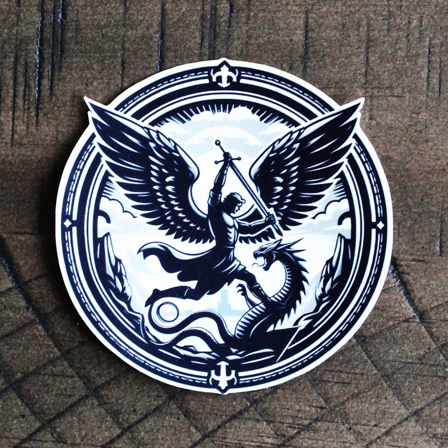 Saint Michael the Archangel Christian sticker