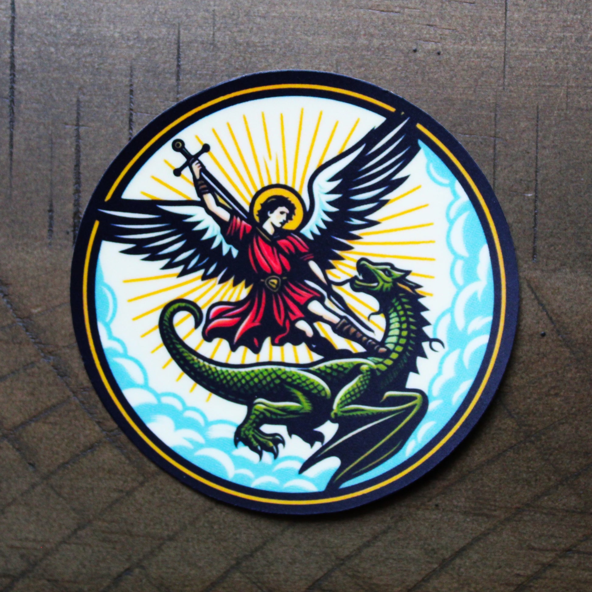 Saint Michael the Archangel Christian sticker