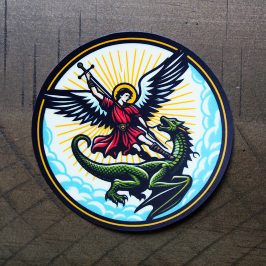 Saint Michael the Archangel Christian sticker