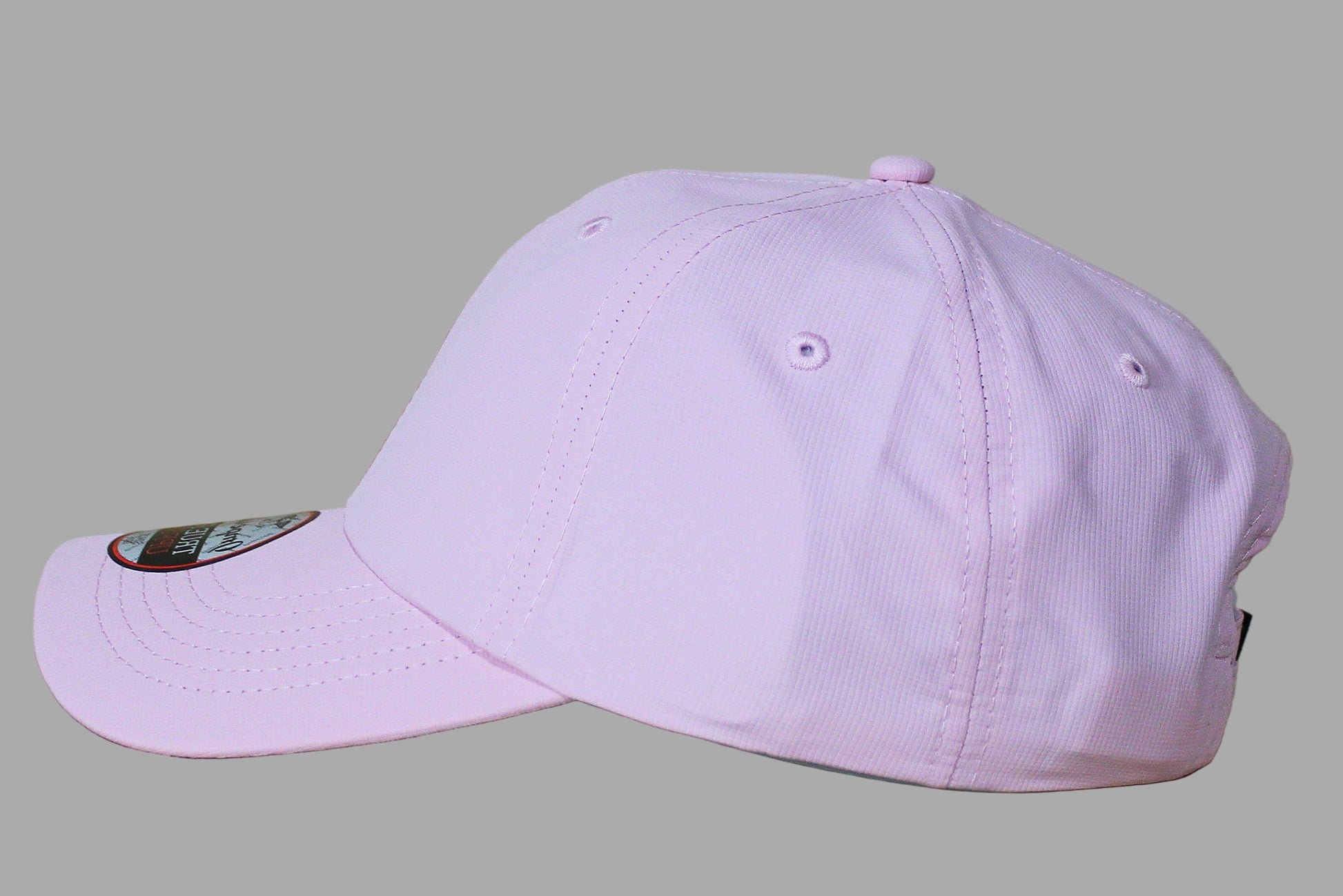 pink hat side view