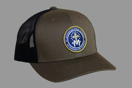 Brown cap with a logo