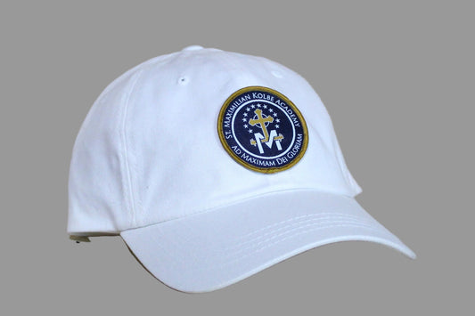 White cap with a logo