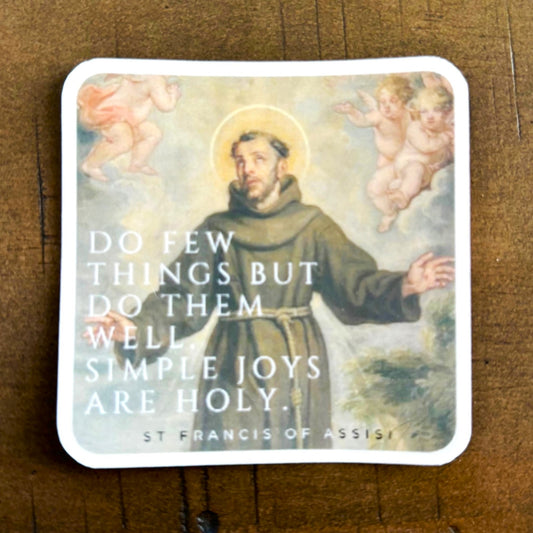 Saint Francis of Assisi sticker