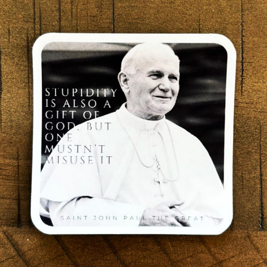 Saint Pope John Paul the Great Christian sticker