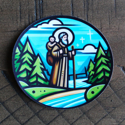 Saint Christopher the Martyr sticker