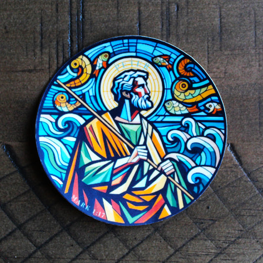 Saint Peter the Fisherman Christian sticker